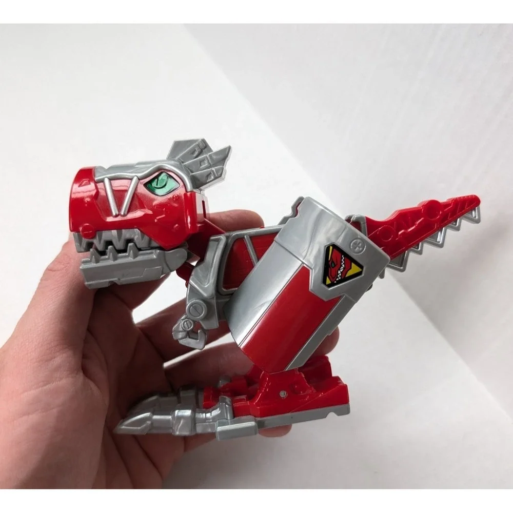 READ Power Rangers Dino Super Charge Morph-N-Pop T-Rex Zord Red